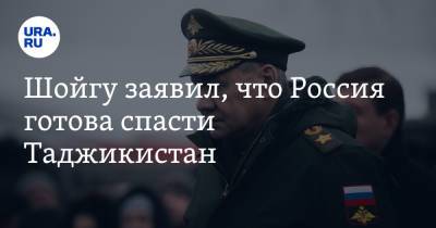 Шойгу заявил, что Россия готова спасти Таджикистан