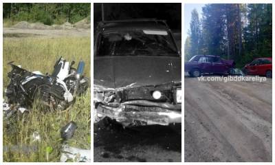 Три аварии с пострадавшими произошли в Карелии за сутки
