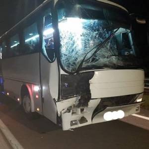 Под Ровно попал в аварию автобус с паломниками. Фото