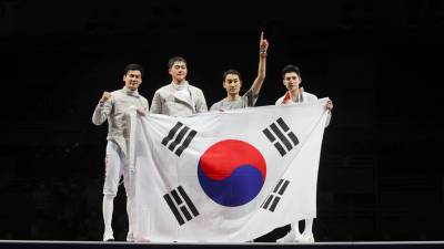 Южнокорейские саблисты завоевали золото ОИ в командных соревнованиях