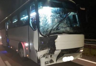 Автобус с паломниками попал в ДТП на трассе Киев-Чоп