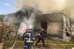 На Ивано-Франковщине самолёт упал на дом