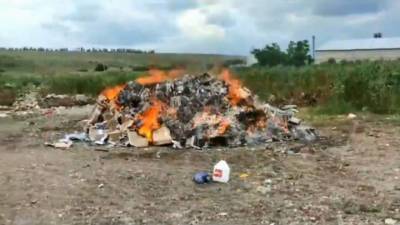В Кабардино-Балкарии сожгли 182 тысячи пачек контрафактных сигарет