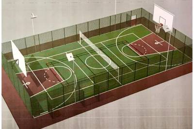 В Луге построят новейшую баскетбольную площадку