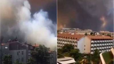 В Турции масштабные лесные пожары: огонь добрался до Анталии