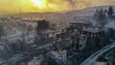 Мэр Манавгата призвал власти Турции объявить город зоной бедствия из-за пожара