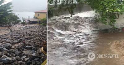 Наводнение и оползни в Италии – реки вышли из берегов, дороги затопило, фото и видео