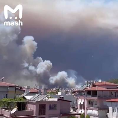 В Анталье от природного пожара пострадали более 50 человек
