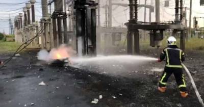 Пожар на подстанции в Ровно: часть города осталась без электричества (ФОТО, ВИДЕО)