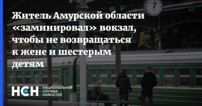 Житель Амурской области «заминировал» вокзал, чтобы не возвращаться к жене и шестерым детям