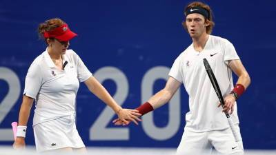 Павлюченкова и Рублёв вышли в полуфинал теннисного турнира в миксте на ОИ
