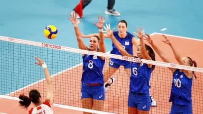 Российские волейболистки победили команду Китая на Олимпиаде в Токио