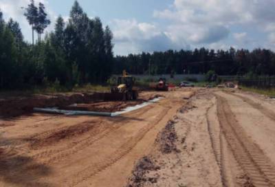 В Кингисеппе ведется строительство подъезда к новому бассейну