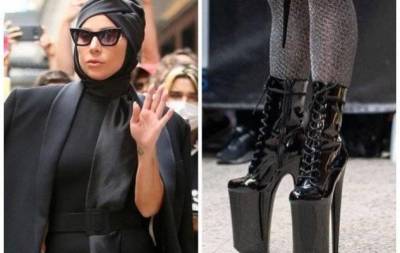Не опять, а снова: Леди Гага шокировала поклонников выходом в обуви на экстремально высоком каблуке (ФОТО)
