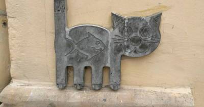 Загадочные изображения котов на улицах города заинтересовали москвичей