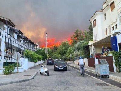 В Турции пожары дошли до Мармариса, там начали эвакуацию