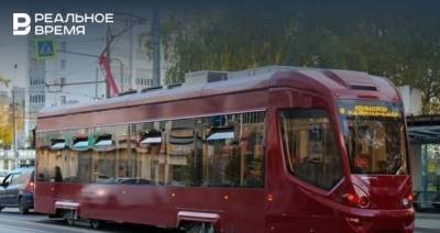 В Казани на улице Габишева встало движение трамваев из-за ДТП