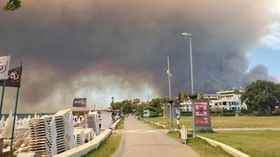 Россияне не пострадали при лесных пожарах в турецком Бодруме