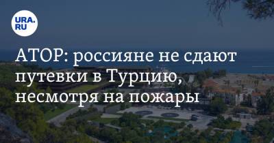 АТОР: россияне не сдают путевки в Турцию, несмотря на пожары