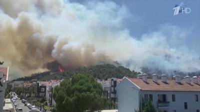 Российские туристы становятся очевидцами все новых природных пожаров в Турции