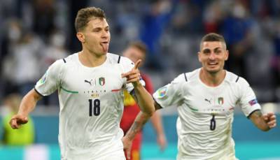 Италия обыграла Бельгию в четвертьфинале Евро-2020
