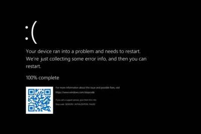 Синий «экран смерти» в Windows 11 станет черным