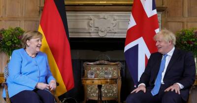Меркель последний раз прибыла в Британию в качестве канцлера Германии. Фото