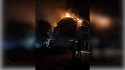 Под Краснодаром 100 человек эвакуировали из горящего здания