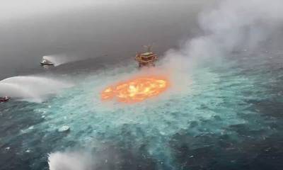 «Огненное око»: невероятный подводный пожар в Мексиканском заливе потушили азотом