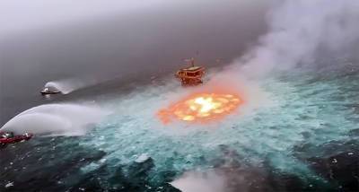Портал в ад: горит Мексиканский залив (видео)