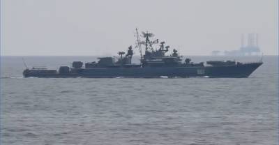 С американского эсминца засняли российские учения в Чёрном море