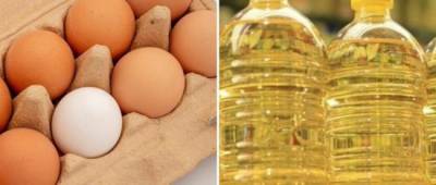 Украинцам показали новые цены на куриные яйца и подсолнечное масло в июле