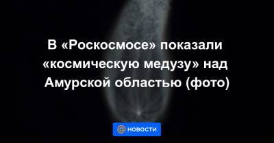 В «Роскосмосе» показали «космическую медузу» над Амурской областью (фото)