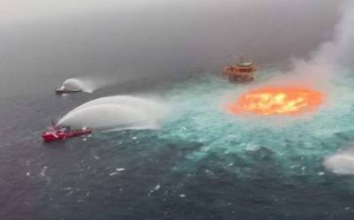Пожар под водой на глубине 78 м потушили в Мексиканском заливе