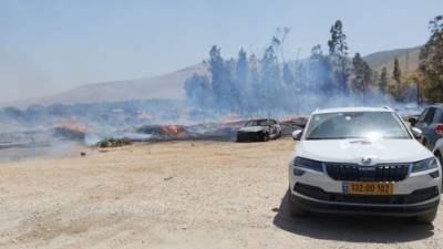 Пожары на севере Израиля: пострадали 7 посетителей национального парка