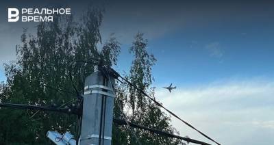 Под Казанью местные жители увидели в небе самолет похожий на Ту-160
