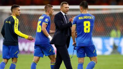 Украина и Англия объявили стартовые составы на матч Евро-2020