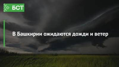В Башкирии ожидаются дожди и ветер