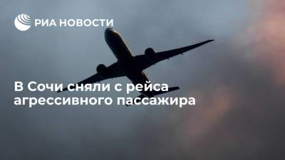 Агрессивного пассажира сняли с рейса Сочи-Красноярск