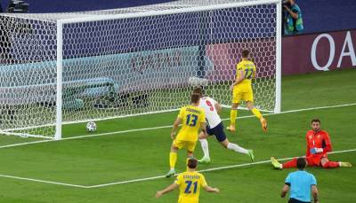 Англия забила Украине свой самый ранний гол на Евро с 2004 года