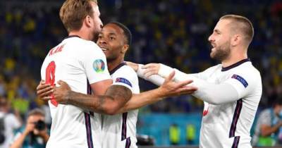 Евро-2020. Англия обыгрывает Украину после первого тайма благодаря голу Кейна