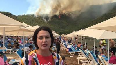 Новости на "России 24". Российских туристов в Турции не испугали пожары в курортной зоне