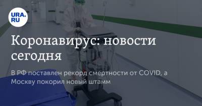 Коронавирус: новости сегодня. В РФ поставлен рекорд смертности от COVID, а Москву покорил новый штамм