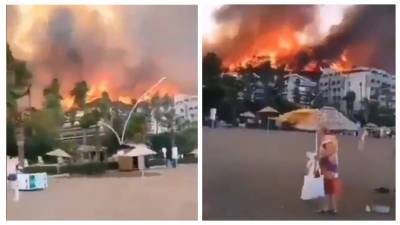 Украинцы оказались в эпицентре пожаров в Турции, огонь добрался до отелей: "Страшно"