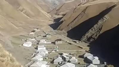 Грязевой поток обрушился на дома в Дагестане