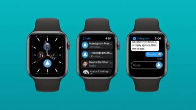Nanogram Messenger добавляет полную функциональность Telegram смарт-часам Apple Watch