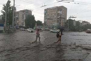 Северодонецк затопило после сильного ливня