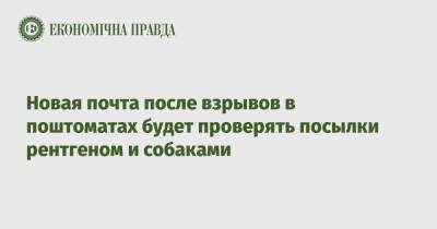 Новая почта после взрывов в поштоматах будет проверять посылки рентгеном и собаками