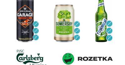Компания Carlsberg Ukraine разместила знаки ответственного потребления на Rozetka