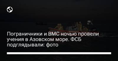 Пограничники и ВМС ночью провели учения в Азовском море. ФСБ подглядывали: фото